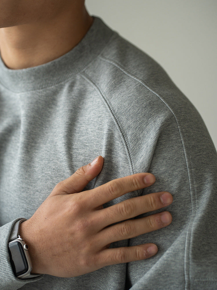 Men's Premium Lightweight Crewneck Sweatshirt | Relaxed Fit Pullover for Everyday Comfort