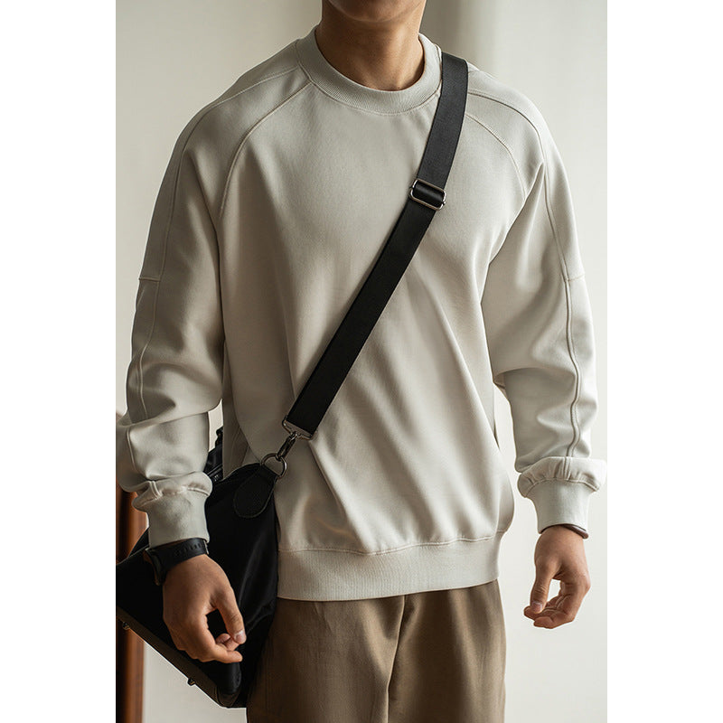 Men's Premium Lightweight Crewneck Sweatshirt | Relaxed Fit Pullover for Everyday Comfort