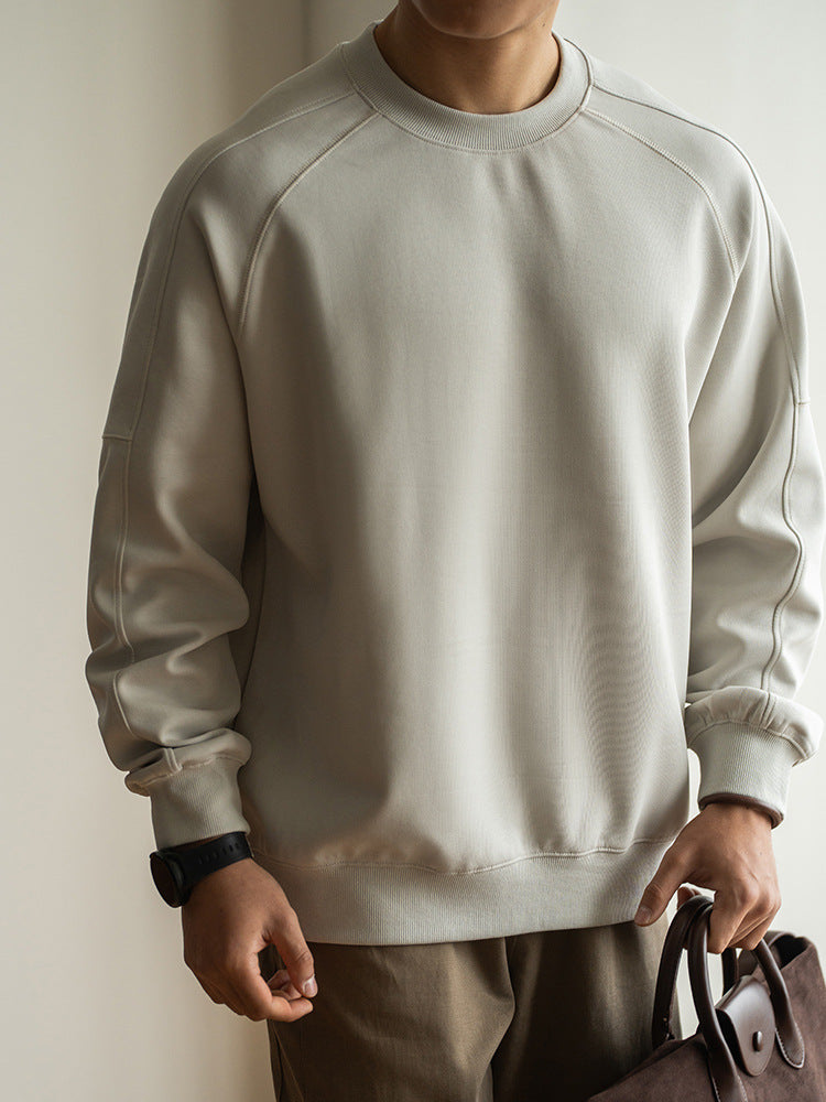Men's Premium Lightweight Crewneck Sweatshirt | Relaxed Fit Pullover for Everyday Comfort