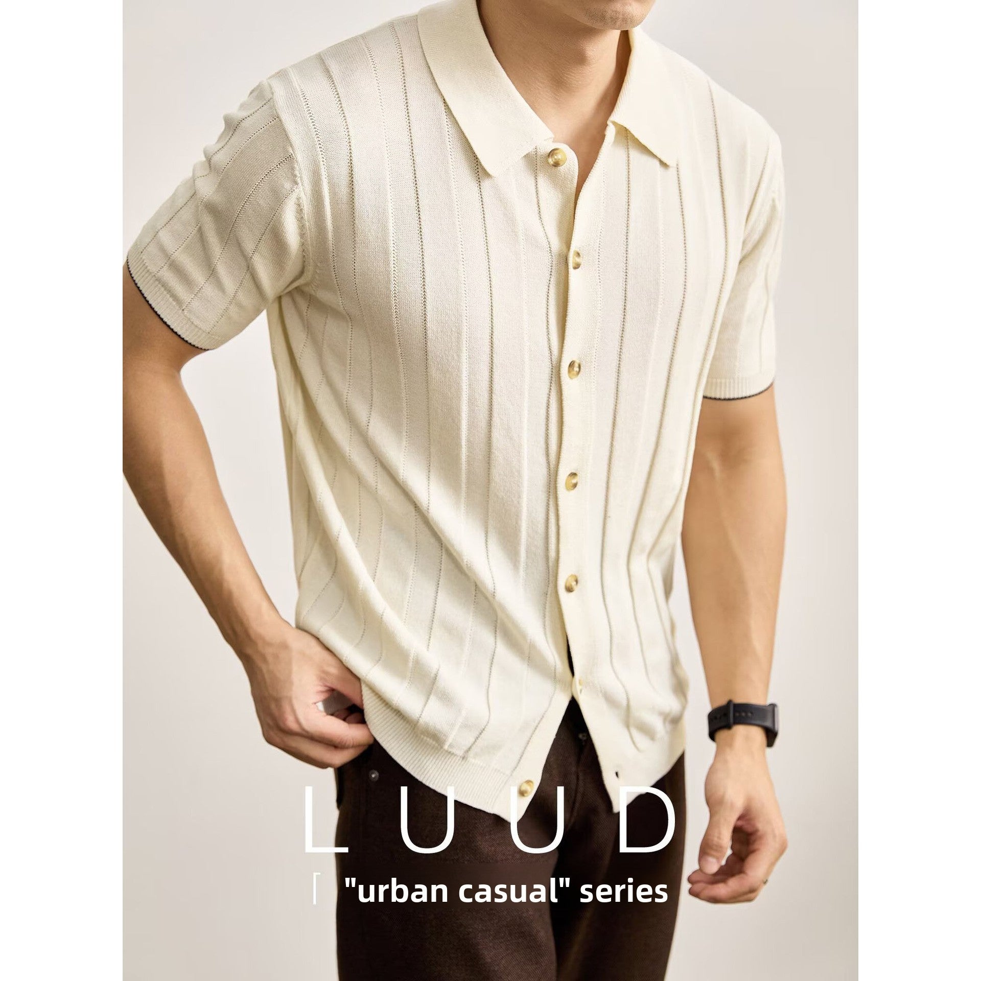 Men's Short Sleeve Polo Shirt | Premium Knit Casual Polo