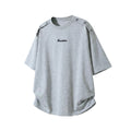 Unisex Premium Oversized Cotton T-Shirt | Casual Loose Fit Crew Neck Tee with Shoulder Button Detail