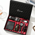 Business Leather Gift Set with Watch and Perfume
