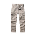 Men's Straight Leg Cargo Pants | Multi-Pocket Casual Utility Trousers
