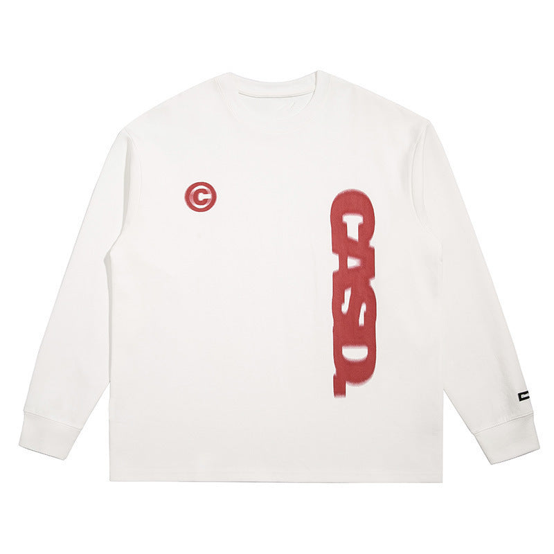 Oversized Cotton Long Sleeve Tee | Casual Graphic Fashion Top
