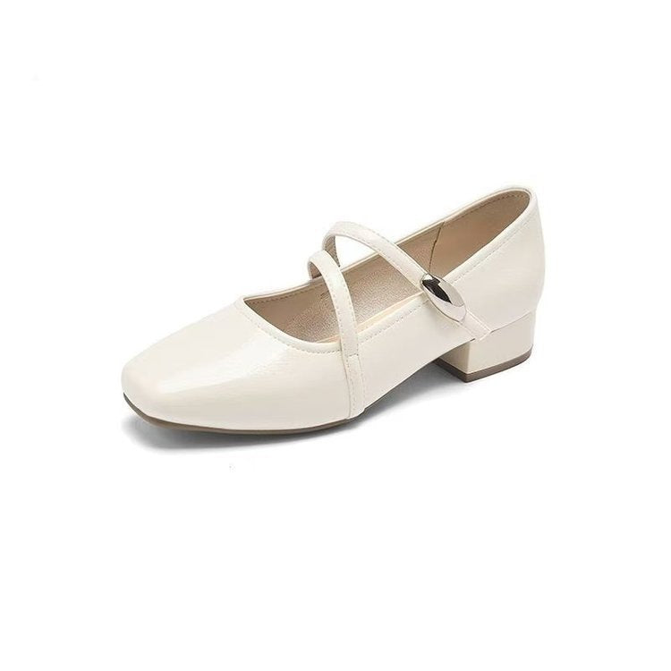 French Style Low Heel Mary Jane Shoes