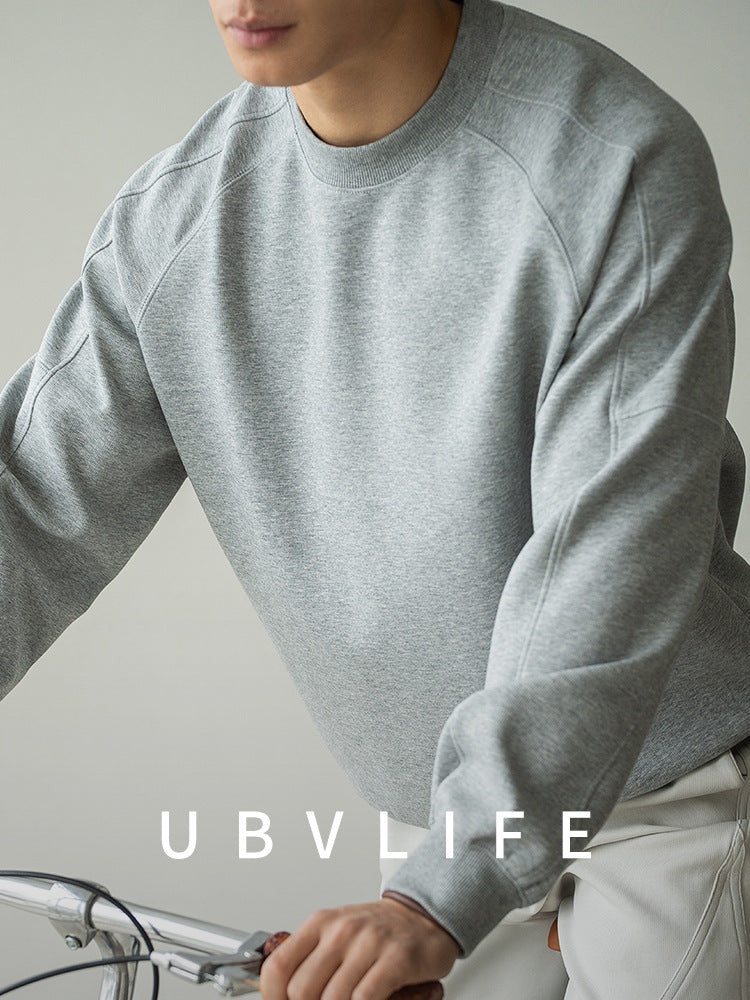 Men's Premium Lightweight Crewneck Sweatshirt | Relaxed Fit Pullover for Everyday Comfort