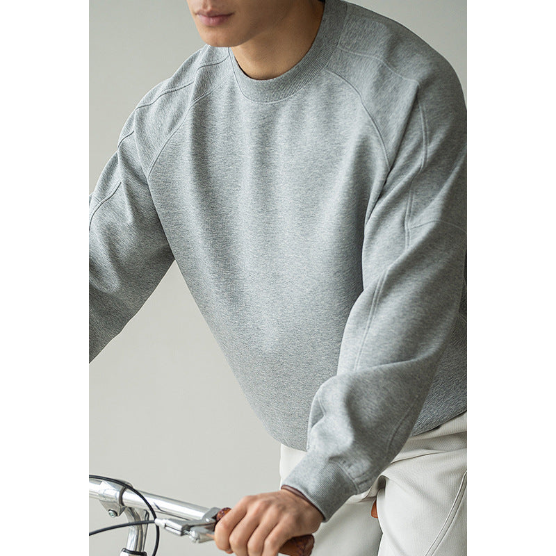 Men's Premium Lightweight Crewneck Sweatshirt | Relaxed Fit Pullover for Everyday Comfort