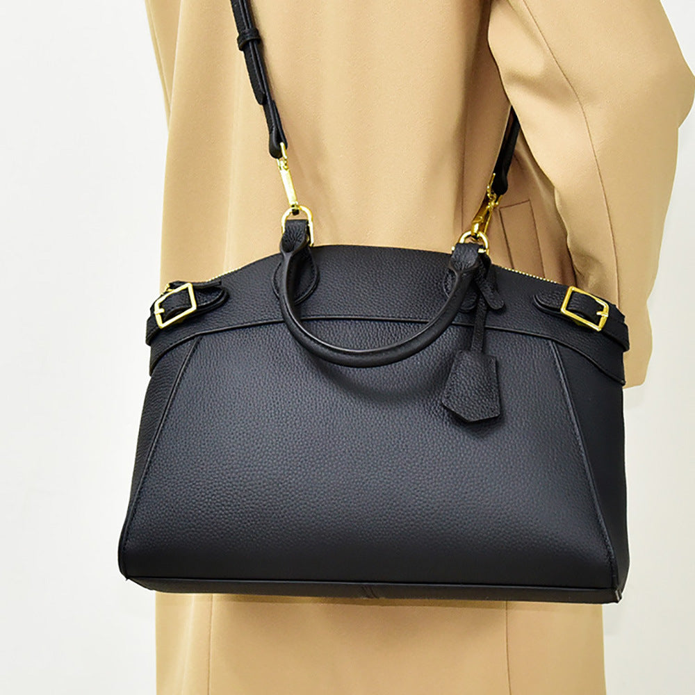 Women's Genuine Leather Designer Handbag | Large Capacity Commuter Shoulder & Crossbody Bag