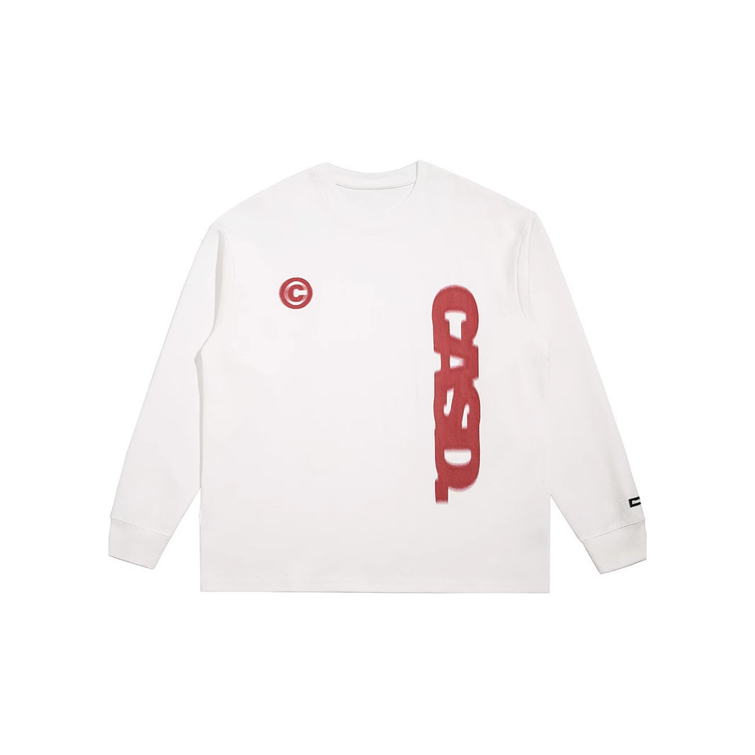 Oversized Cotton Long Sleeve Tee | Casual Graphic Fashion Top