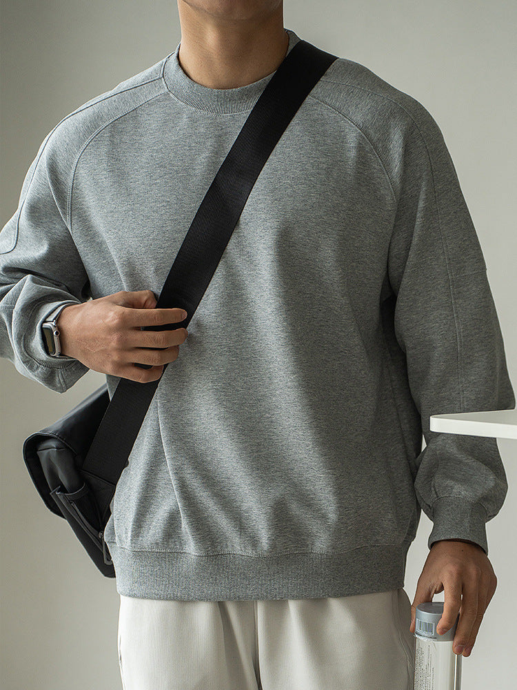 Men's Premium Lightweight Crewneck Sweatshirt | Relaxed Fit Pullover for Everyday Comfort