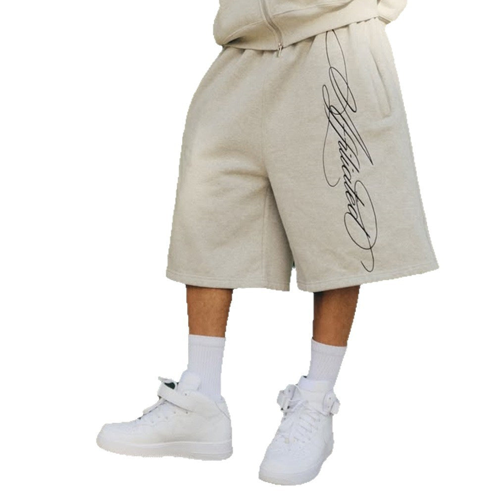 Men's Embroidered Casual Shorts | Loose Fit Streetwear Athletic Shorts