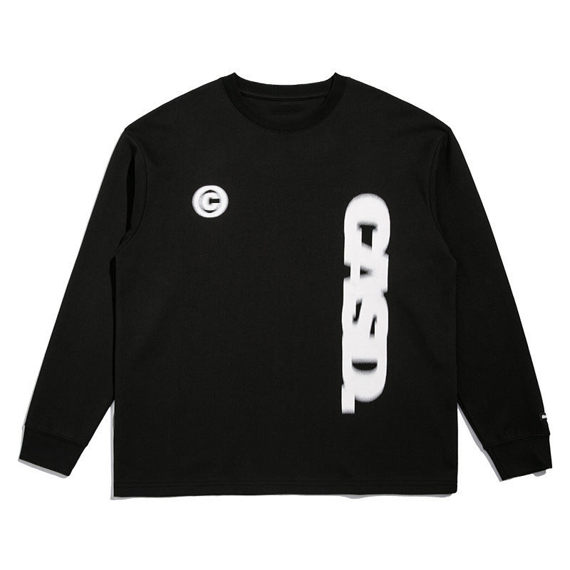 Oversized Cotton Long Sleeve Tee | Casual Graphic Fashion Top