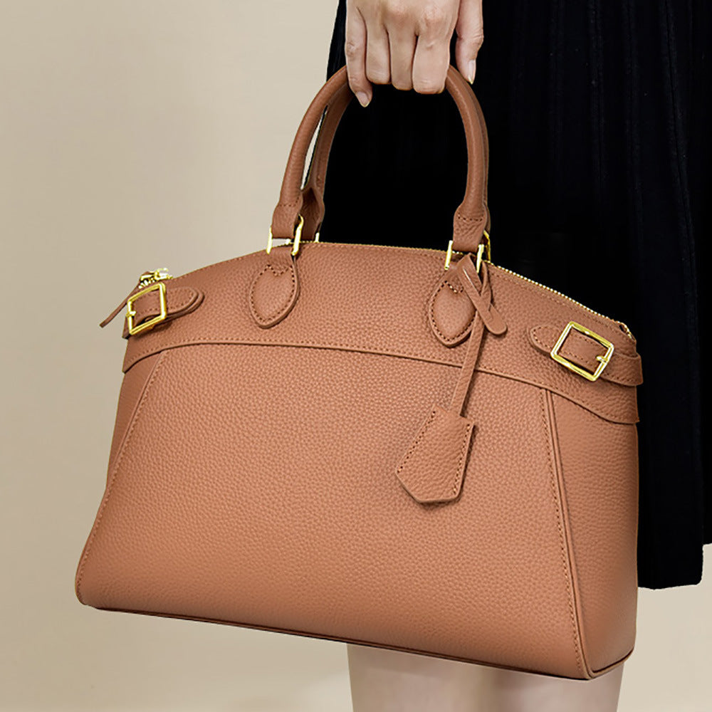 Women's Genuine Leather Designer Handbag | Large Capacity Commuter Shoulder & Crossbody Bag