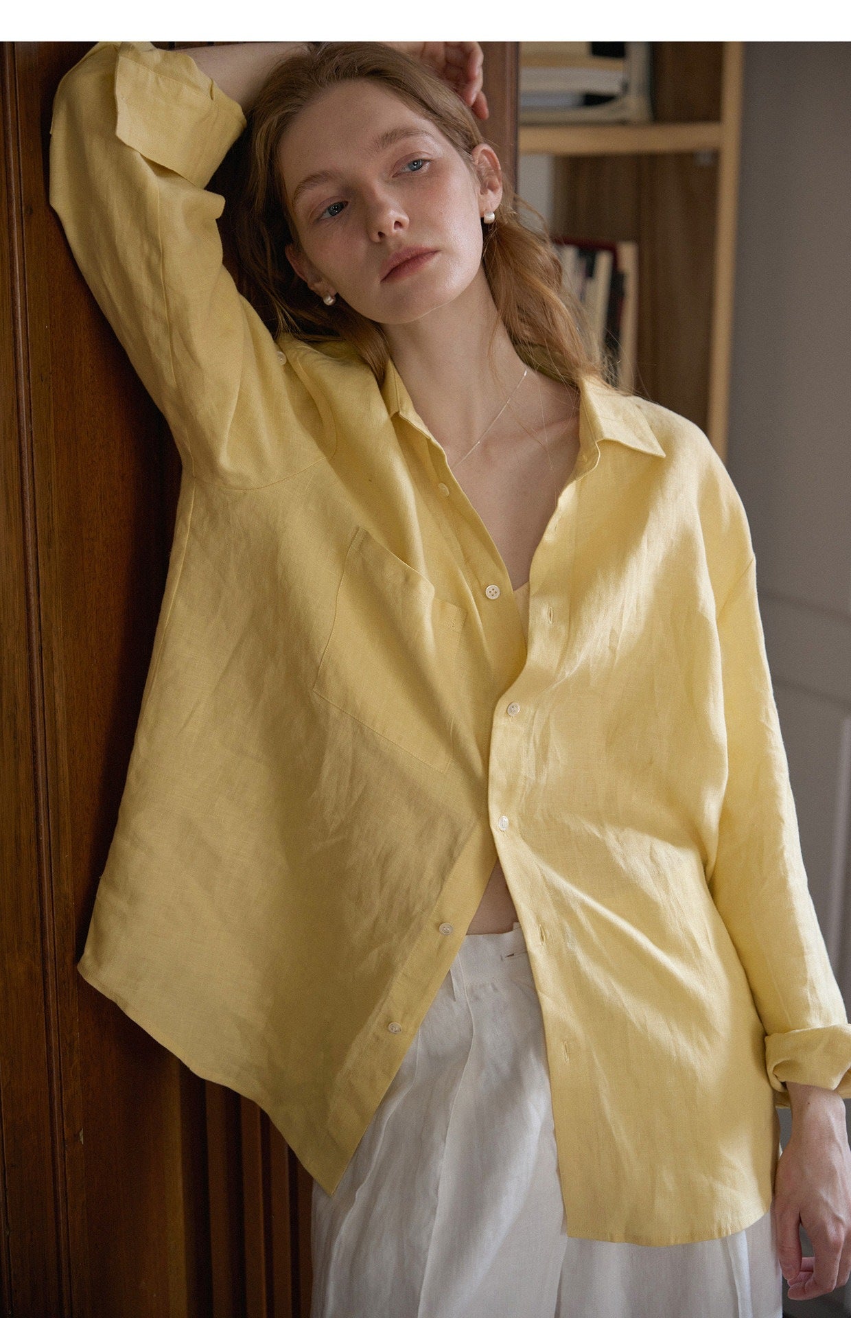 Women's Relaxed Fit Linen Shirt | Breathable Everyday Blouse