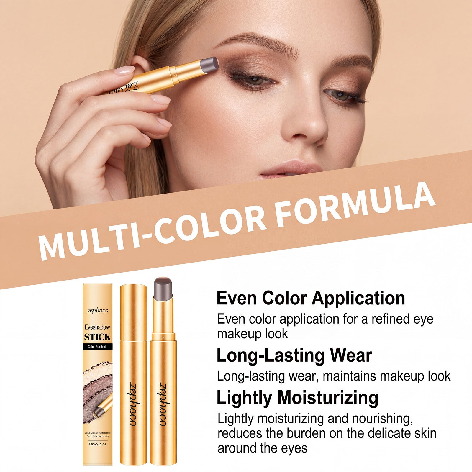 Long-Wearing Matte Eyeshadow Stick | Creamy Eye Color Makeup Pen