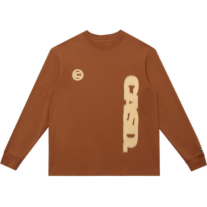 Oversized Cotton Long Sleeve Tee | Casual Graphic Fashion Top
