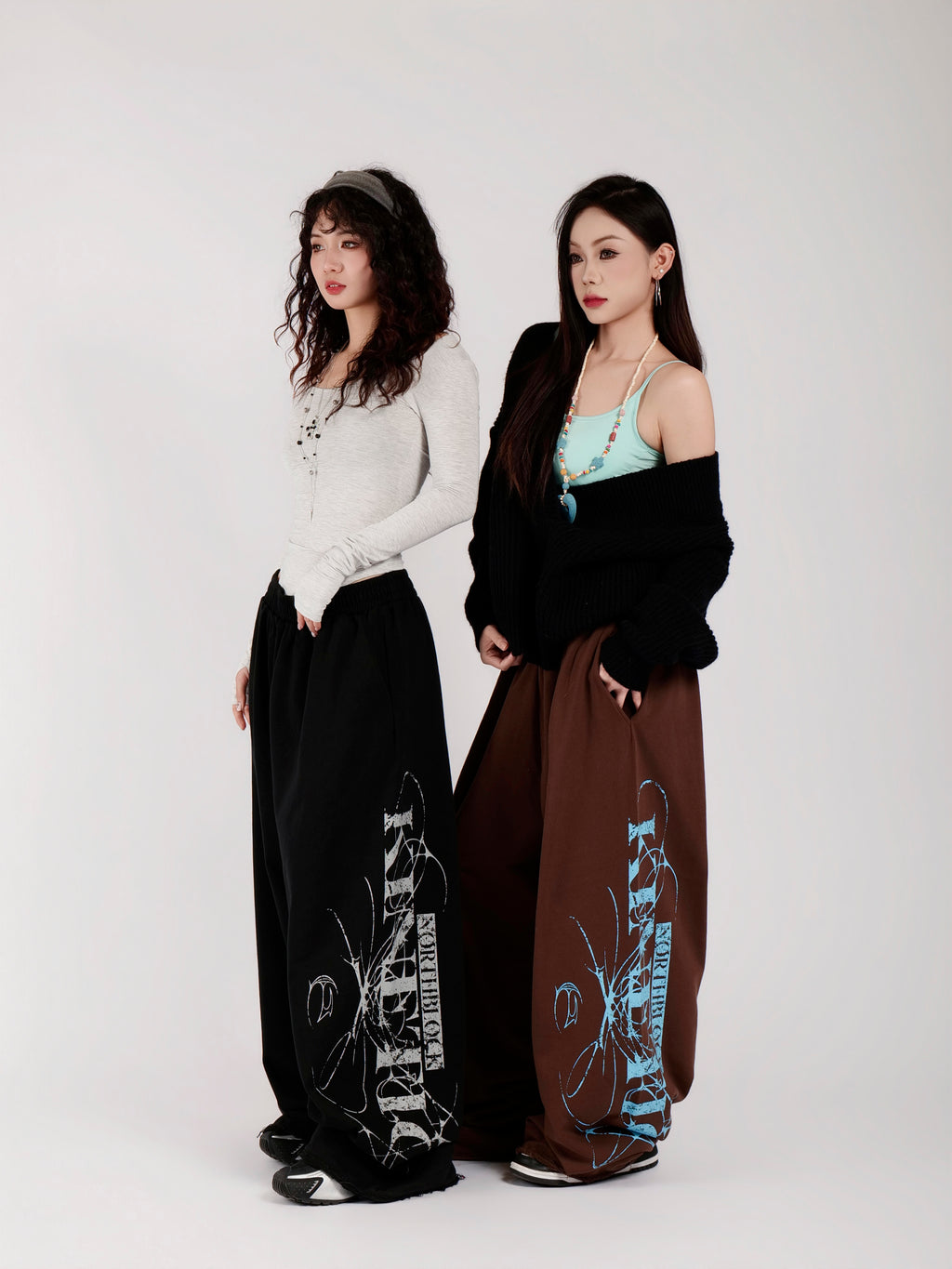 Distressed Print Baggy Sweatpants | Casual Streetwear Trousers